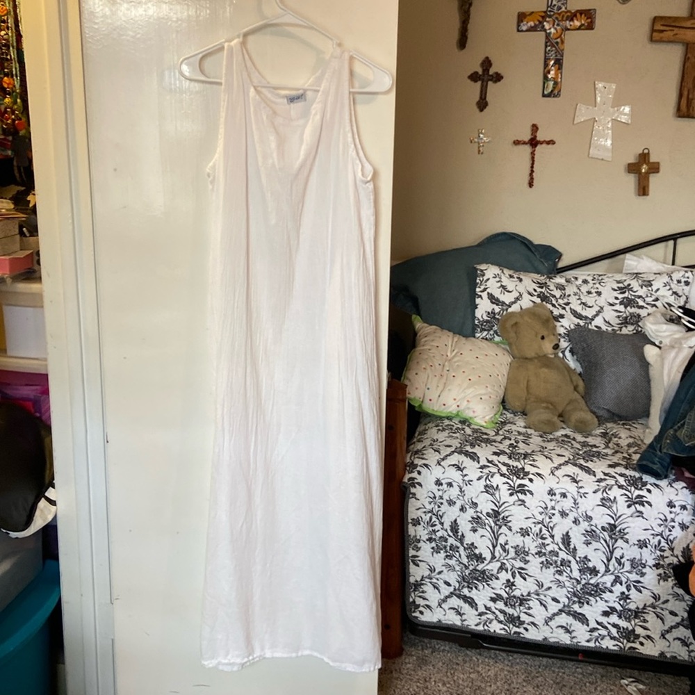 Oh my gauze maxi dress white size L-XL